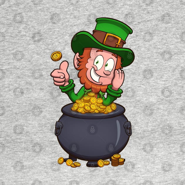 Leprechaun With Pot Of Gold by TheMaskedTooner